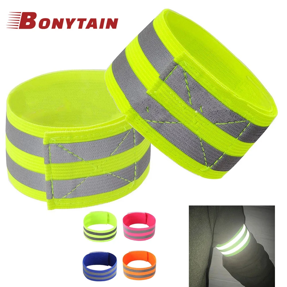 

Double Reflective Armband Wristband Belt Strap Outdoor Sport Night Running Cycling Jogging Survival Safety Reflector Armband