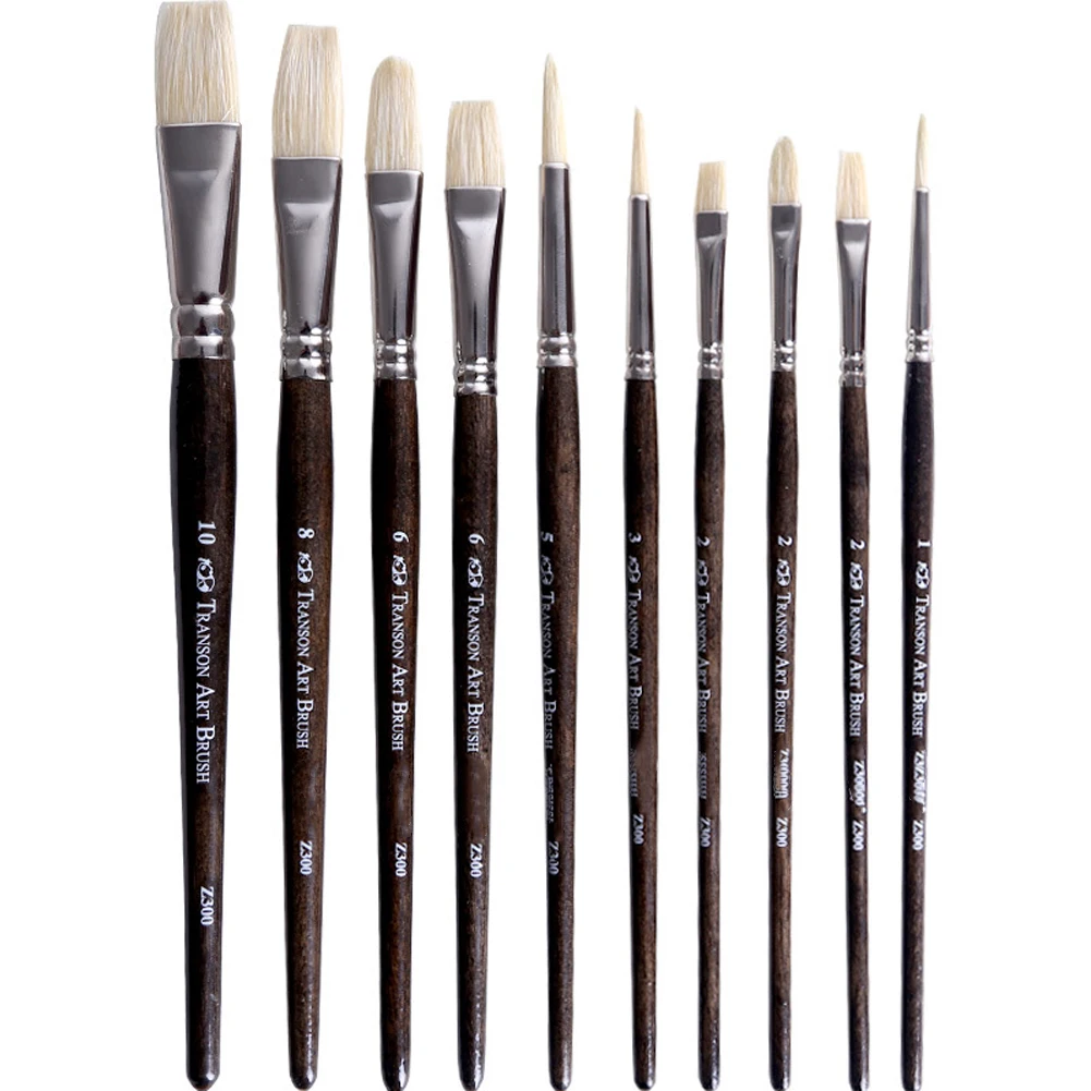 10pcs Paint Brush Set Wooden Handle Artist Painting Gouache Art Students Mixed Acrylic Oil Flat Head For Canvas Sable Painter
10pcs Paint Brush Set Wooden Handle Artist Painting Gouache Art Students Mixed Acrylic Oil Flat Head For Canvas Sable Painter