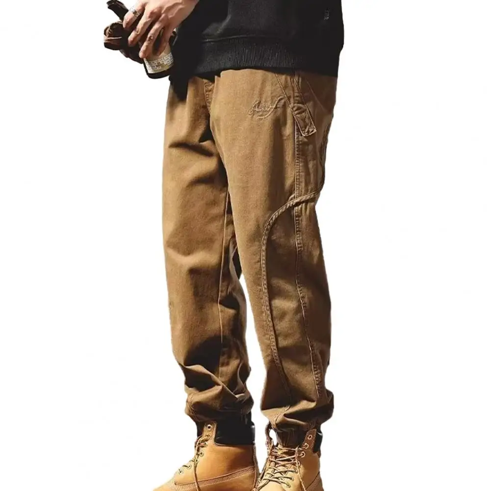 Loose Fit Men Pants Soft Breathable Men Harem Pants Elastic Waist Crotch Wear-resistant Cargo Trousers with Pockets Reinforced
Loose Fit Men Pants Soft Breathable Men Harem Pants Elastic Waist Crotch Wear-resistant Cargo Trousers with Pockets Reinforced