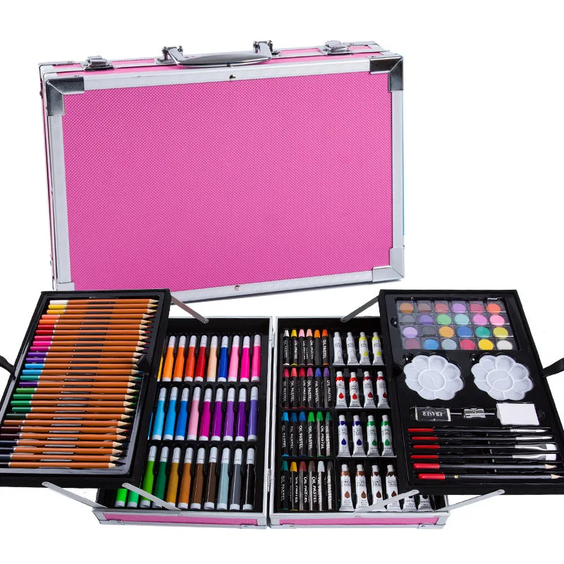 Diy Card Writing Drawing Water-color Pens Set Deluxe Suitcase Style For Kid Birthday Gift Classroom Student Learning Stationery
Diy Card Writing Drawing Water-color Pens Set Deluxe Suitcase Style For Kid Birthday Gift Classroom Student Learning Stationery