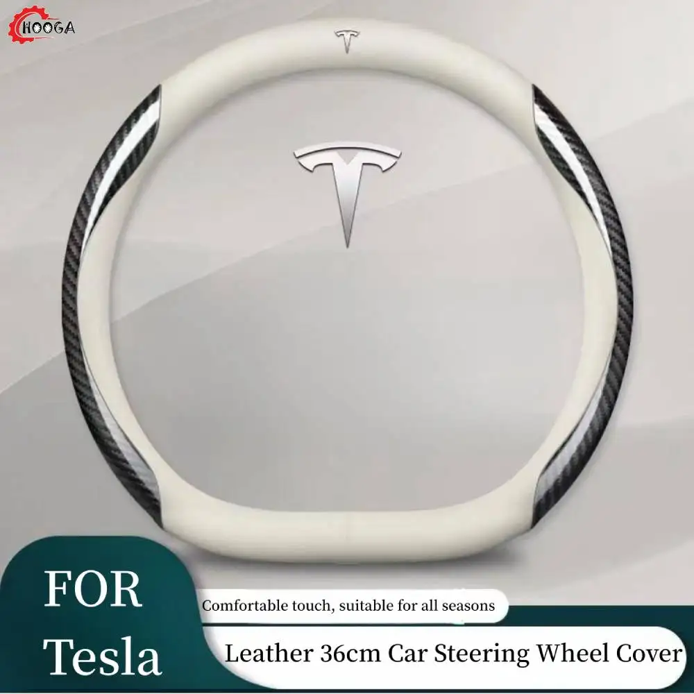 Leather 36cm Car Steering Wheel Cover For Tesla Model 3/Y Vehicle Supplies Non-slip Cover Tesla Model Y 2023 Auto Accessories
Leather 36cm Car Steering Wheel Cover For Tesla Model 3/Y Vehicle Supplies Non-slip Cover Tesla Model Y 2023 Auto Accessories