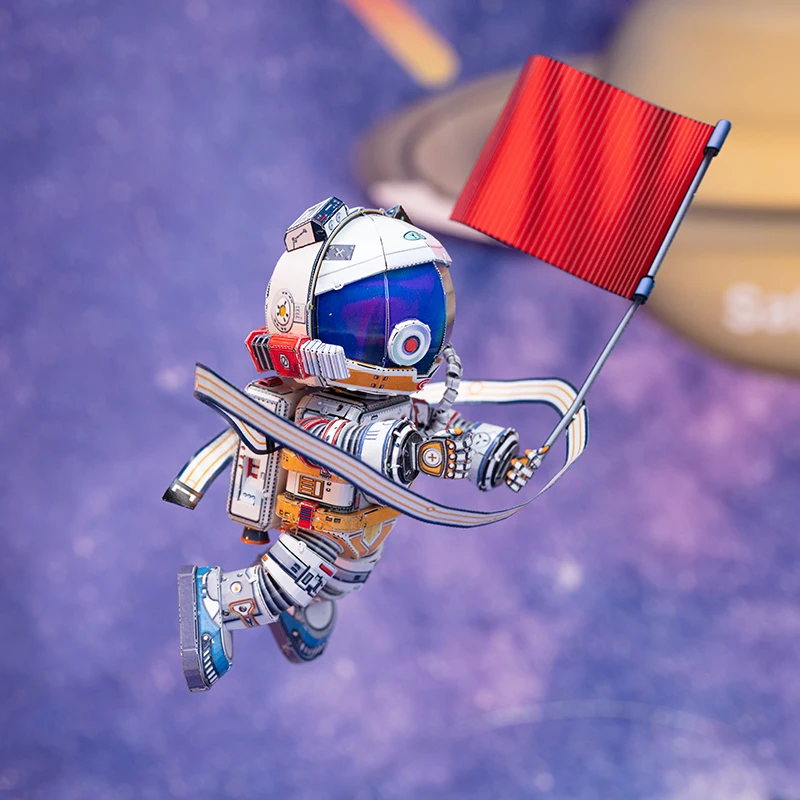 Art Model MU 3D Metal Puzzle Astronaut with red flag model KITS Assemble Jigsaw Puzzle Gift Toys For Children 
Art Model MU 3D Metal Puzzle Astronaut with red flag model KITS Assemble Jigsaw Puzzle Gift Toys For Children