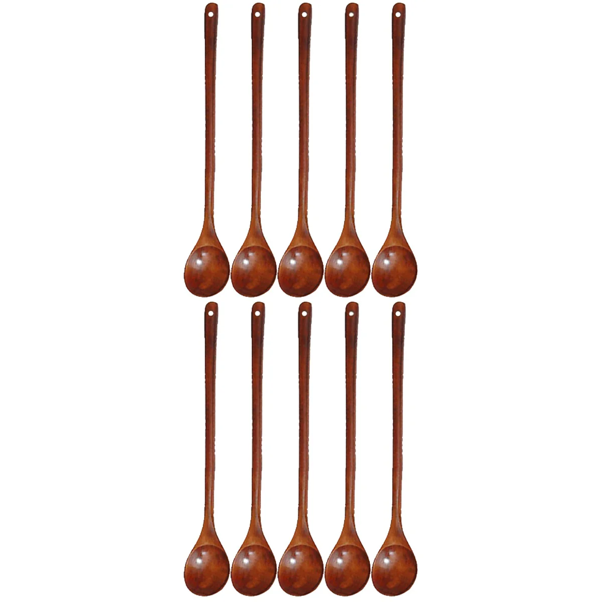 10 Pcs Wooden Spoons Natural Long Handle Stirring Spoons Paint Color Coffee Tea Spoons (33CM)
10 Pcs Wooden Spoons Natural Long Handle Stirring Spoons Paint Color Coffee Tea Spoons (33CM)