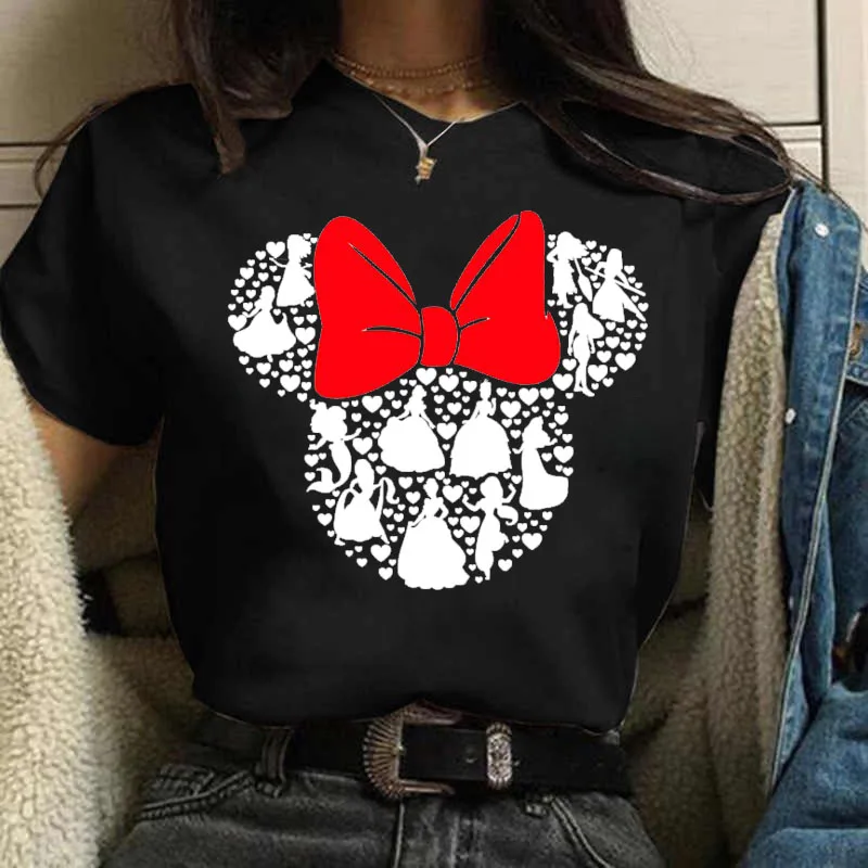 Gold Micky Head Women's T-shirts Casual Top Mickey Mouse Print Fashion Top Disney Cartoon Women T-shirt Short Sleeve Tops Y2k
Gold Micky Head Women's T-shirts Casual Top Mickey Mouse Print Fashion Top Disney Cartoon Women T-shirt Short Sleeve Tops Y2k