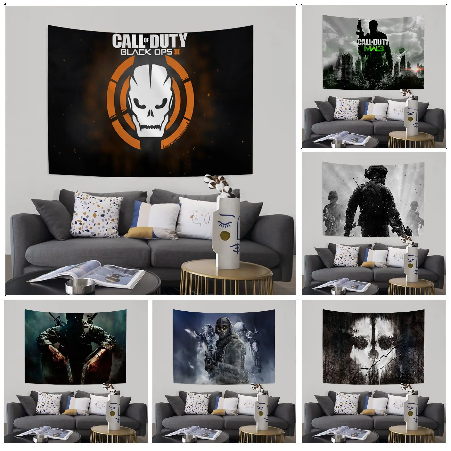 Call Of Duty DIY Wall Tapestry Hippie Flower Wall Carpets Dorm Decor Kawaii Room Decor
Call Of Duty DIY Wall Tapestry Hippie Flower Wall Carpets Dorm Decor Kawaii Room Decor