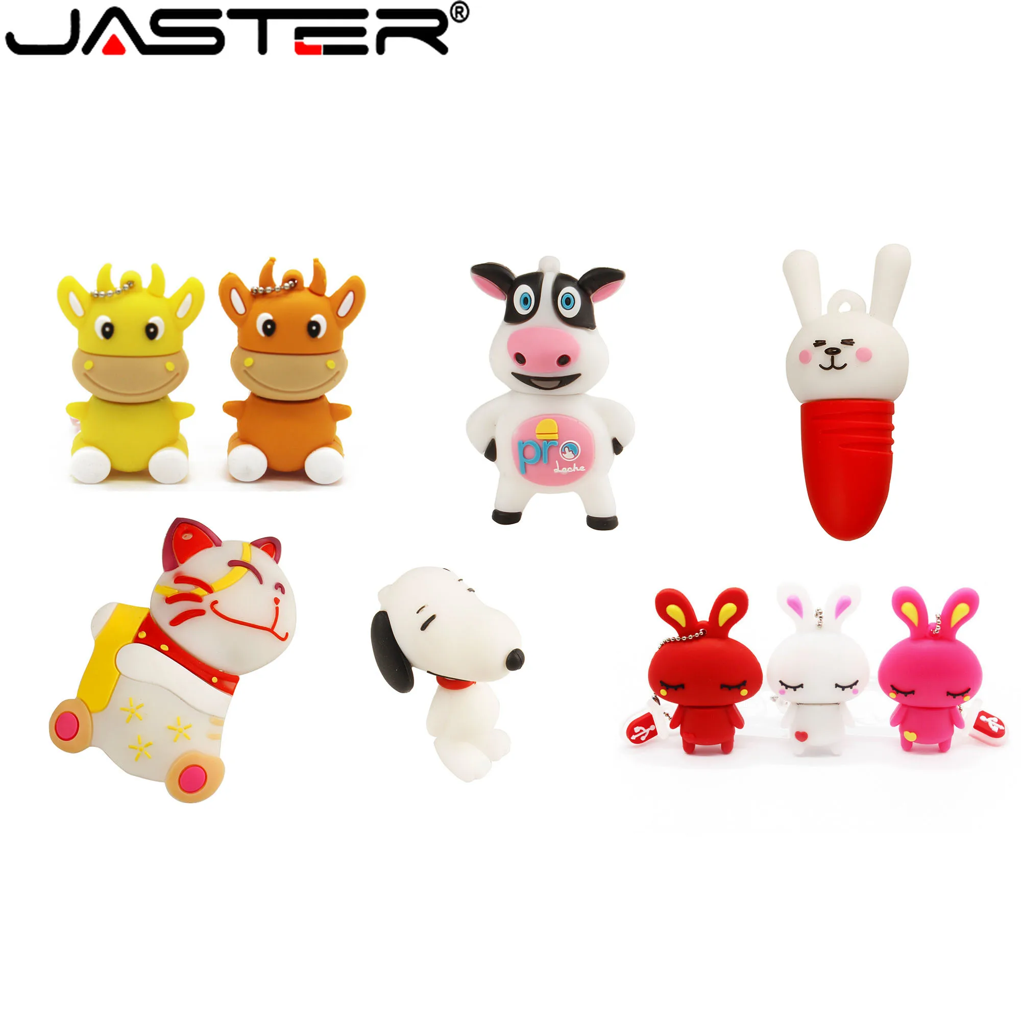 JASTER Cartoon Hi Speed USB 2.0 4GB 8GB 16GB 32GB 64GB Cow 128GB 256GB Mini Color Rabbit Lucky Cat Flash Drive Children's Gift
JASTER Cartoon Hi Speed USB 2.0 4GB 8GB 16GB 32GB 64GB Cow 128GB 256GB Mini Color Rabbit Lucky Cat Flash Drive Children's Gift