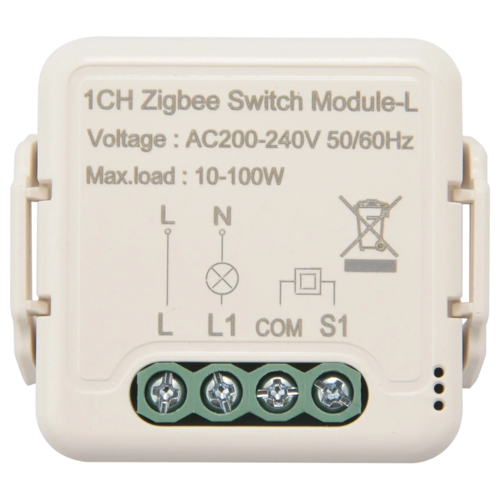 

Tuya Zigbee Light Switch Module No Neutral Wire, 2 Way Control DIY Smart Breaker Works with Alexa Google Home (1 Gang)