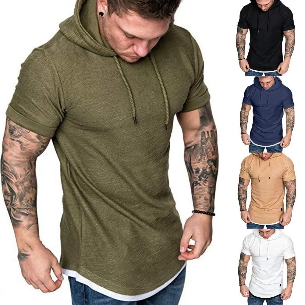 Sweat-Absorb Short Sleeve Men Hoodie Simple High Elasticity Men Shirt Comfortable Slim Design Sports Tops Pullover for Dating
Sweat-Absorb Short Sleeve Men Hoodie Simple High Elasticity Men Shirt Comfortable Slim Design Sports Tops Pullover for Dating