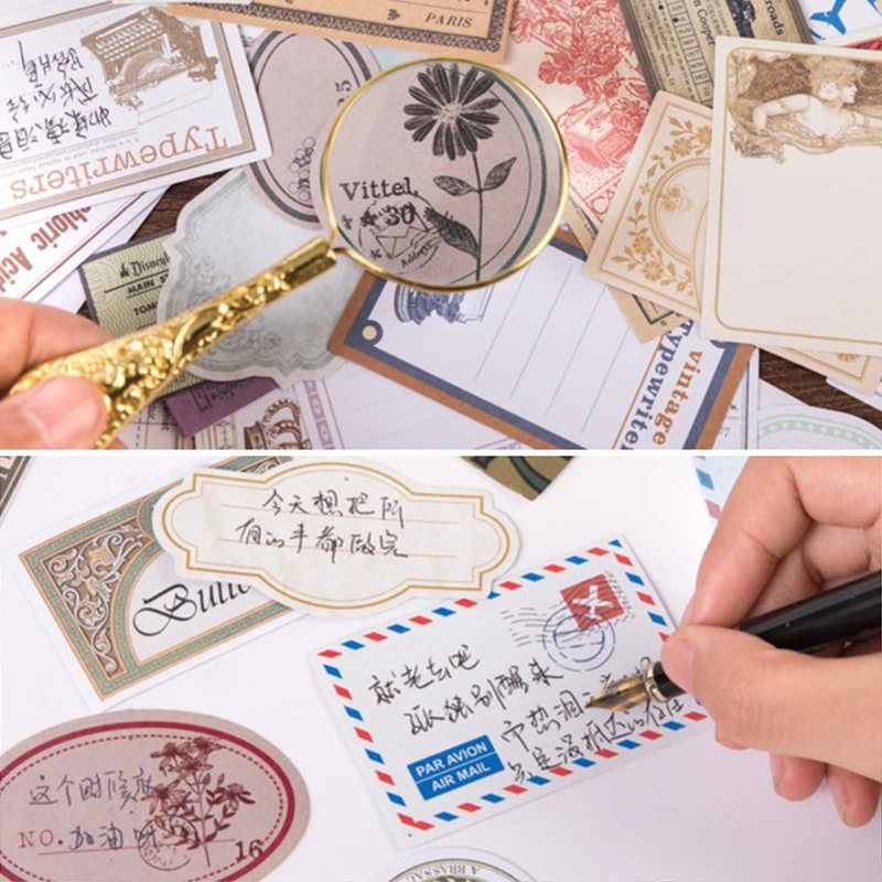 60pcs/pack Vintage DIY Diary Sticker Writable Label Album Scrapbooking Stickers Handbook Decoration
60pcs/pack Vintage DIY Diary Sticker Writable Label Album Scrapbooking Stickers Handbook Decoration