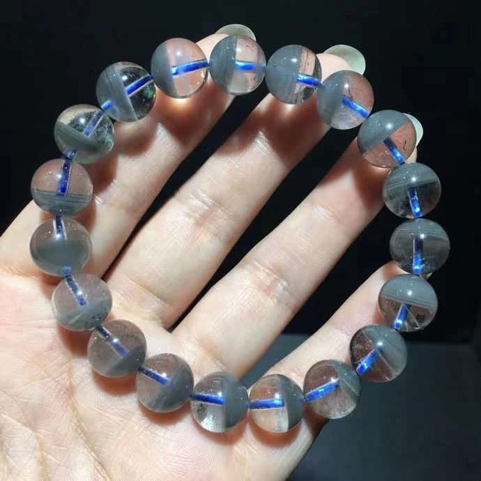 10.6mm Natural Blue Phantom Quartz Clear Round Beads Bracelet Women Men Rare Crystal Blue Phantom Jewelry Clear Stretch AAAAAA
10.6mm Natural Blue Phantom Quartz Clear Round Beads Bracelet Women Men Rare Crystal Blue Phantom Jewelry Clear Stretch AAAAAA