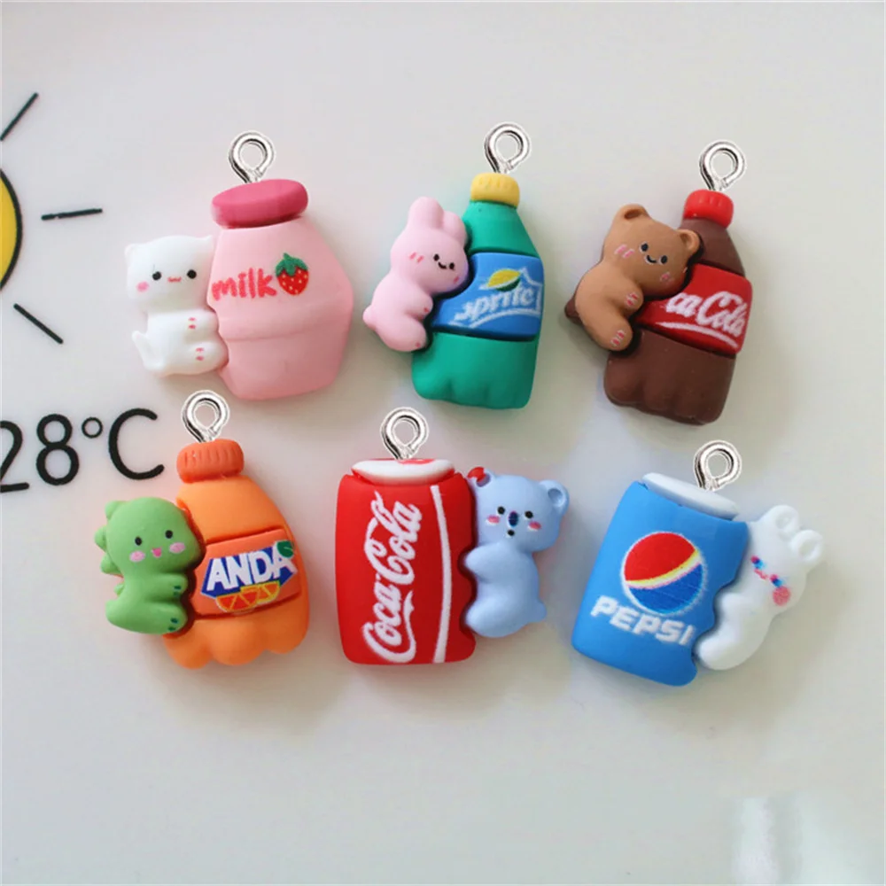 10Pcs Simulation Animal Drink Bottle Trinket Resin Charms Jewelry Making Keychain Bracelet Earring Necklace DIY Cartoon Pendants
10Pcs Simulation Animal Drink Bottle Trinket Resin Charms Jewelry Making Keychain Bracelet Earring Necklace DIY Cartoon Pendants