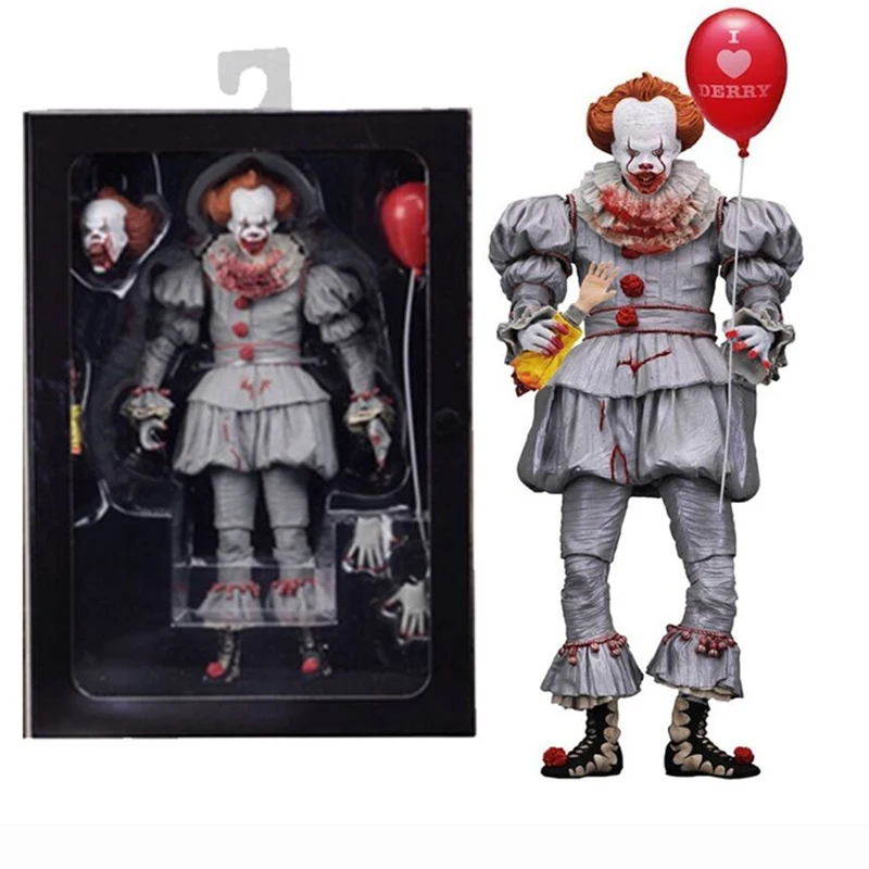 Horror Movie NECA Pennywise Action Figure Toy Mask Dancing Clown Stephen King's Joker PVC Model 20cm Terrible Toys Kids Gift
Horror Movie NECA Pennywise Action Figure Toy Mask Dancing Clown Stephen King's Joker PVC Model 20cm Terrible Toys Kids Gift