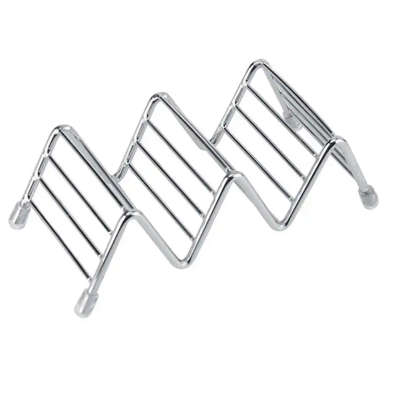 Taco Holder Stainless Steel Mexican Wave Shaped Pancake Burrito Display Rack Potato Chips Stand Kitchen Tool
Taco Holder Stainless Steel Mexican Wave Shaped Pancake Burrito Display Rack Potato Chips Stand Kitchen Tool