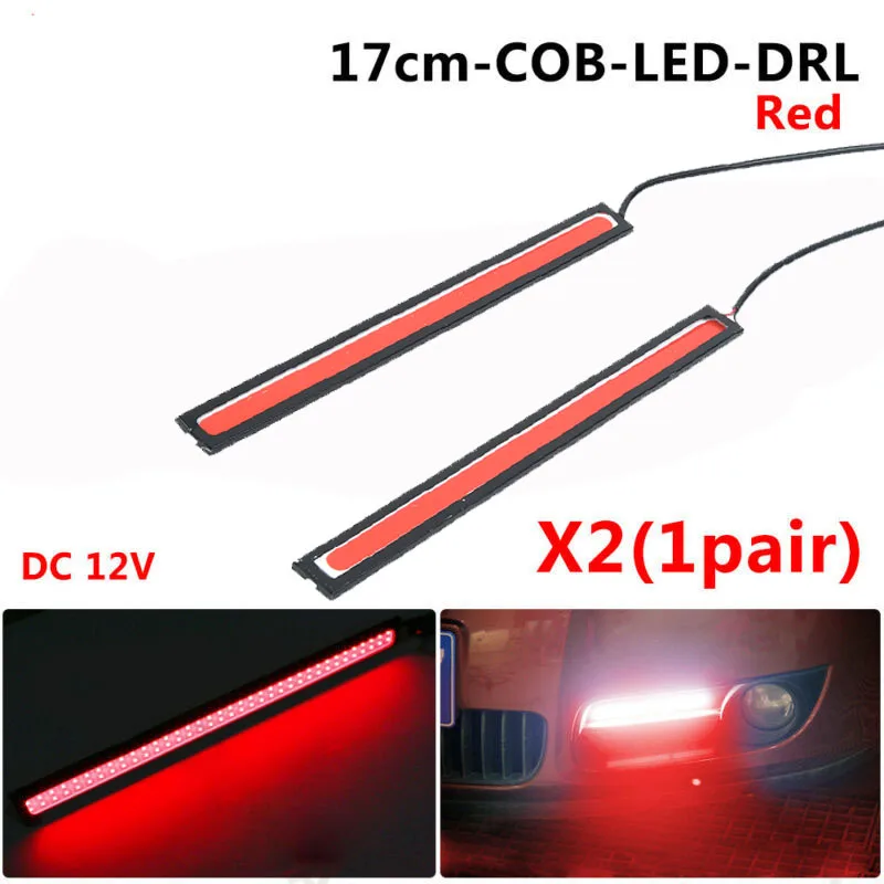2 PCS Car LED Lights Daytime Running Lights 17cm COB LED Waterproof Car 12V DRL Fog Light Red Signal Light Car Accessories
2 PCS Car LED Lights Daytime Running Lights 17cm COB LED Waterproof Car 12V DRL Fog Light Red Signal Light Car Accessories