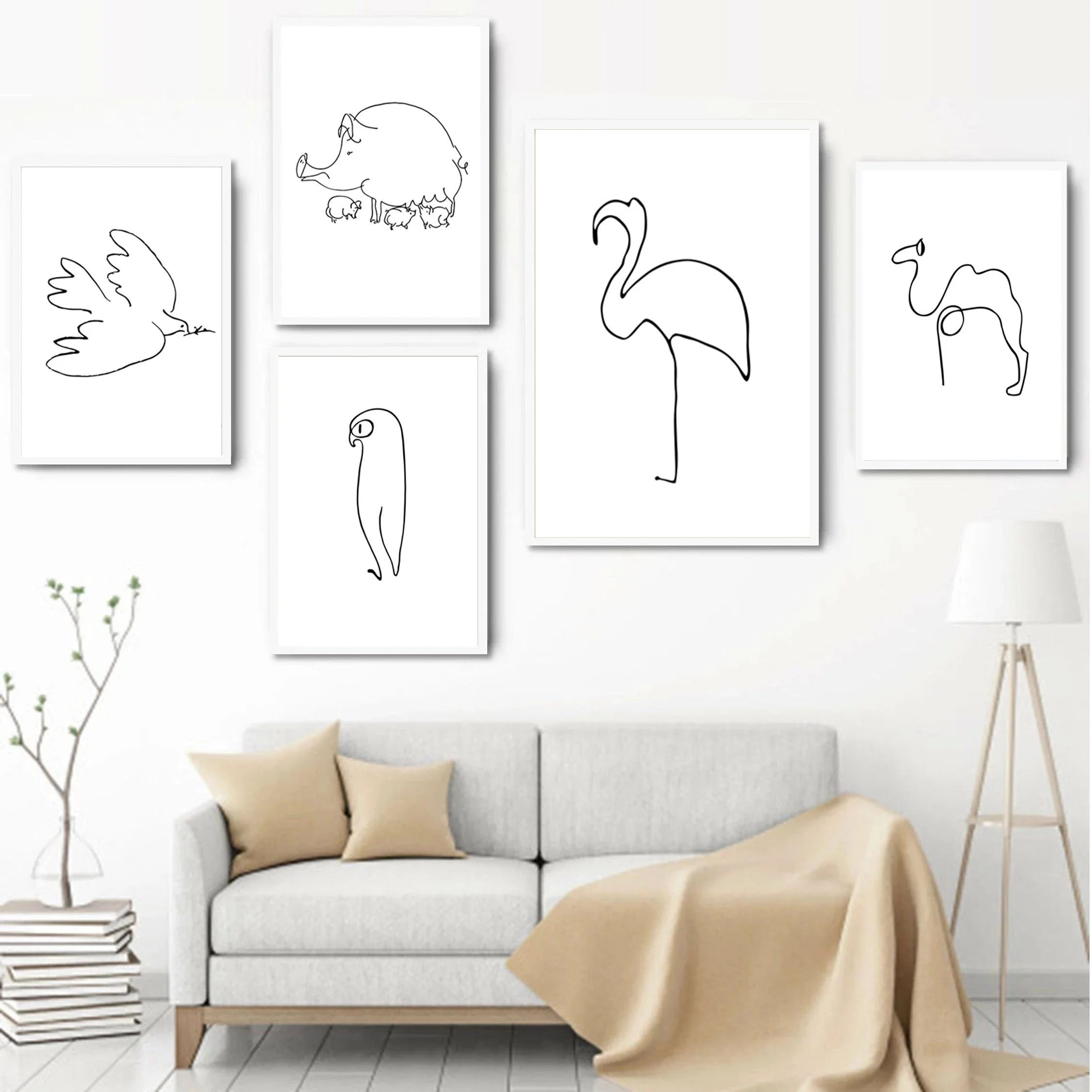 Pablo Picasso Print Animals Abstract Art One Line Drawings Painting Pictures Minimalist Poster for Living Room Home Decoration
Pablo Picasso Print Animals Abstract Art One Line Drawings Painting Pictures Minimalist Poster for Living Room Home Decoration
