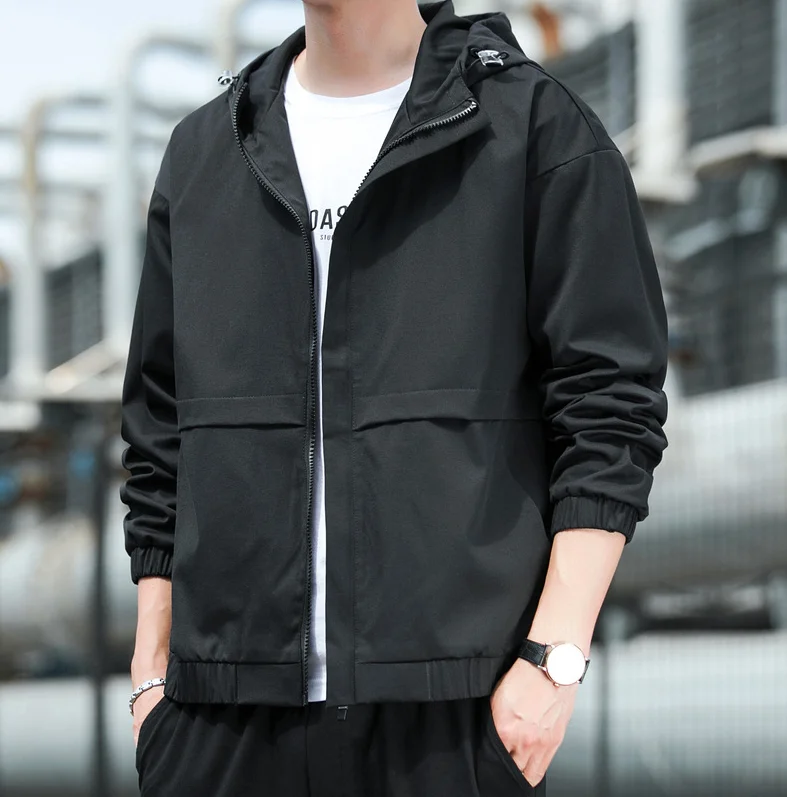 2022 Spring new hooded men's jacket men's casual windbreaker zipper thin section hooded jacket men
2022 Spring new hooded men's jacket men's casual windbreaker zipper thin section hooded jacket men
