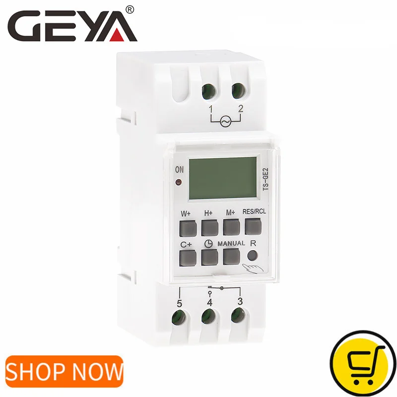 GEYA TS-GE2 Daylight Saving Time Timer Winter Summertime 1Hour Automatic Adjustable Timer Switch Digital 16A 220V
GEYA TS-GE2 Daylight Saving Time Timer Winter Summertime 1Hour Automatic Adjustable Timer Switch Digital 16A 220V