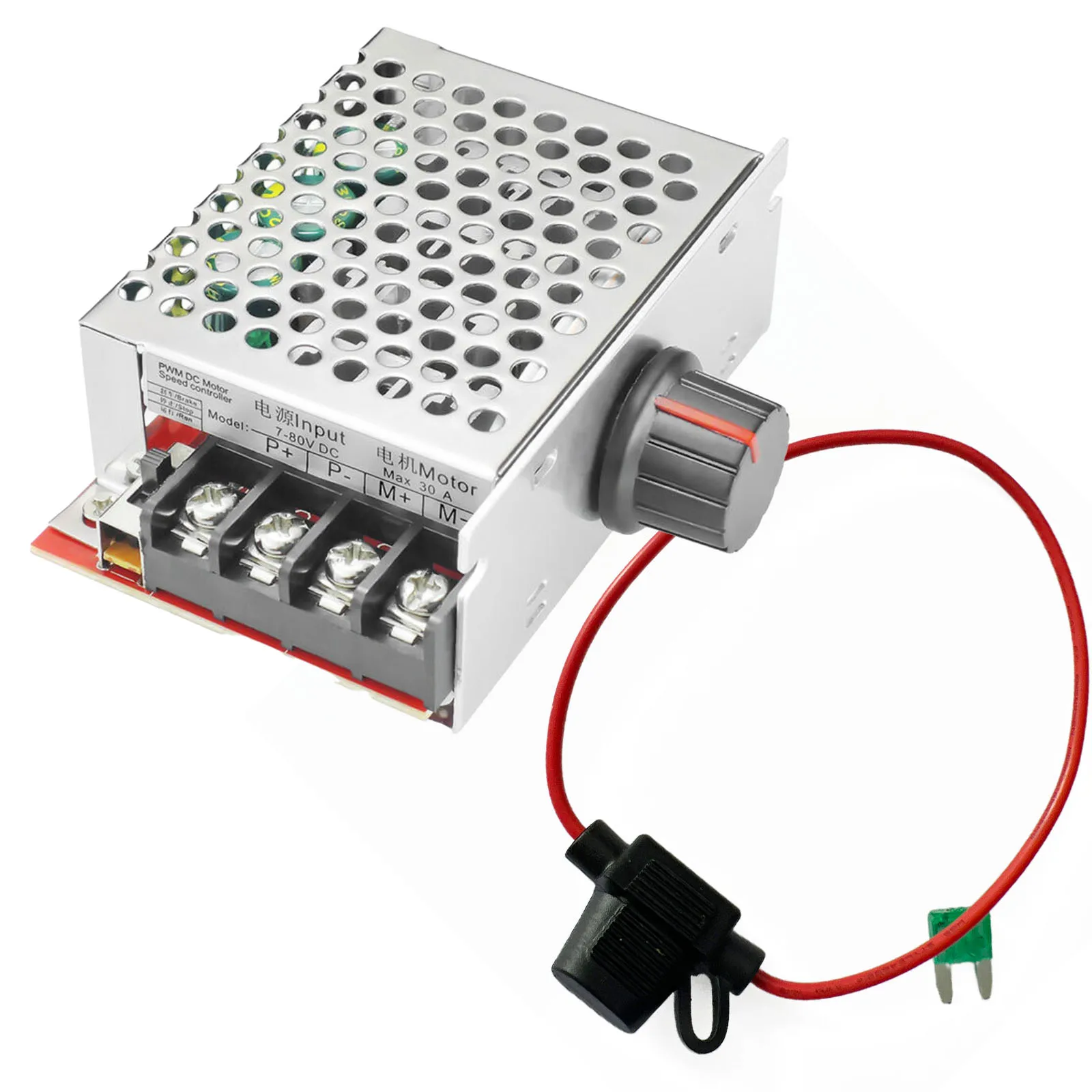 PWM Motor Speed Controller Electrical Speed Switch Module With Amp Fuse Surge Protector Accessories Solar Motor Controller
PWM Motor Speed Controller Electrical Speed Switch Module With Amp Fuse Surge Protector Accessories Solar Motor Controller