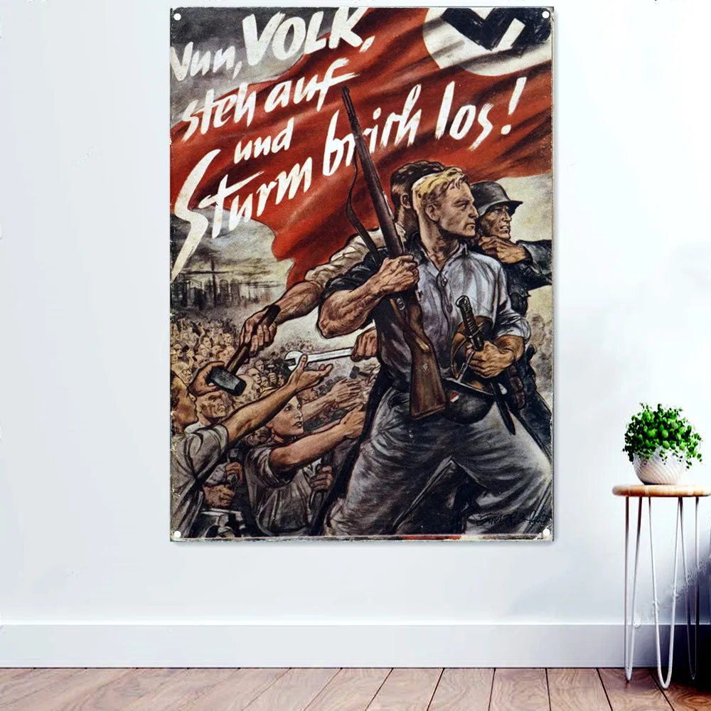 STORM BREAK AWAY! WW II Military Wall Art Tapestry Hanging Painting German Wehrmacht Propaganda Posters Banner Flag For Wall
STORM BREAK AWAY! WW II Military Wall Art Tapestry Hanging Painting German Wehrmacht Propaganda Posters Banner Flag For Wall