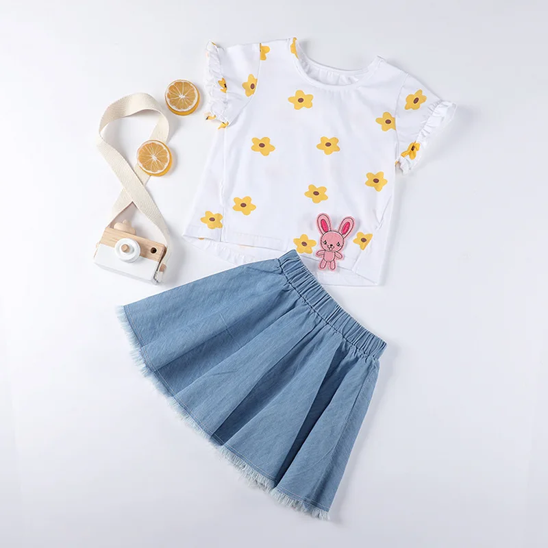 Girls Summer T-shirt Denim Skirt Suit Kids Clothes Girls Kids Boutique Clothing Wholesale Toddler Girl Clothes Kids Clothes Girl
Girls Summer T-shirt Denim Skirt Suit Kids Clothes Girls Kids Boutique Clothing Wholesale Toddler Girl Clothes Kids Clothes Girl