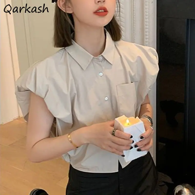 Crop Shirts Women Sleeveless Summer Designer Personal Cargo Clothes Teens Streetwear Cozy Camisa Feminina Korean Fashion Girlish
Crop Shirts Women Sleeveless Summer Designer Personal Cargo Clothes Teens Streetwear Cozy Camisa Feminina Korean Fashion Girlish