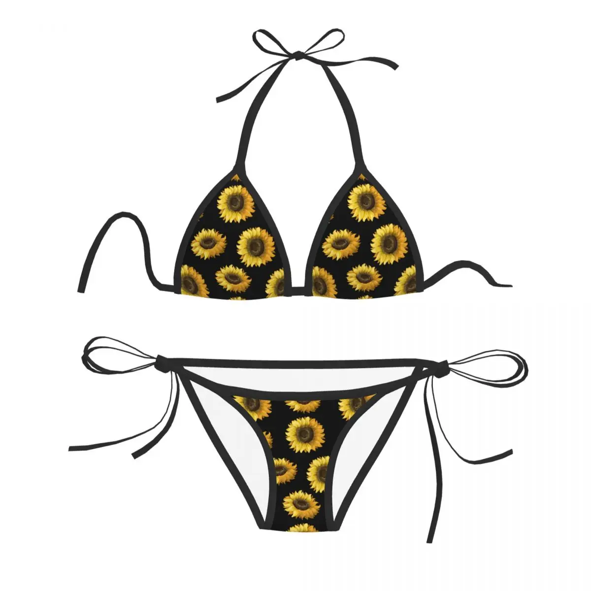 Sexy Bikini 2023 Sunflowers Black Print Swimsuit Women Swimwear Bikini Set Bathing Suit Beach Wear
Sexy Bikini 2023 Sunflowers Black Print Swimsuit Women Swimwear Bikini Set Bathing Suit Beach Wear