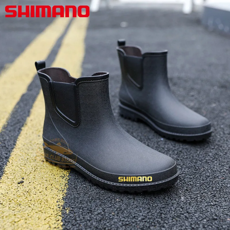 SHIMANO men's short tube fishing rain boots outdoor rainy fishing waterproof rubber shoes fishing comfortable pvc water shoes
SHIMANO men's short tube fishing rain boots outdoor rainy fishing waterproof rubber shoes fishing comfortable pvc water shoes