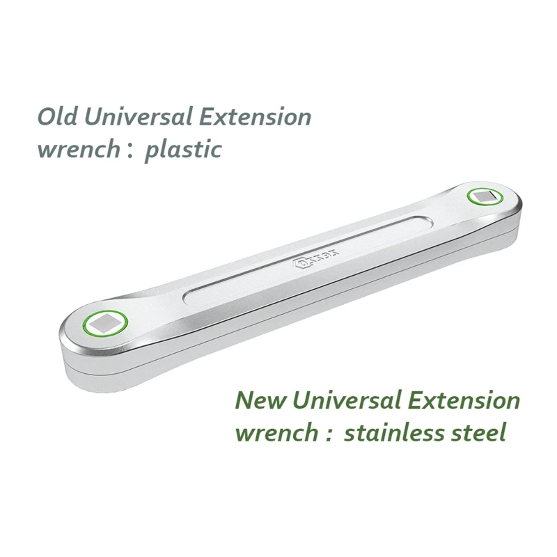 Upgraded Universal Extension Wrench 3/8'' Wrench Extender Adaptor Extension Bar Handle for Hard-to-reach Areas Repair
Upgraded Universal Extension Wrench 3/8'' Wrench Extender Adaptor Extension Bar Handle for Hard-to-reach Areas Repair