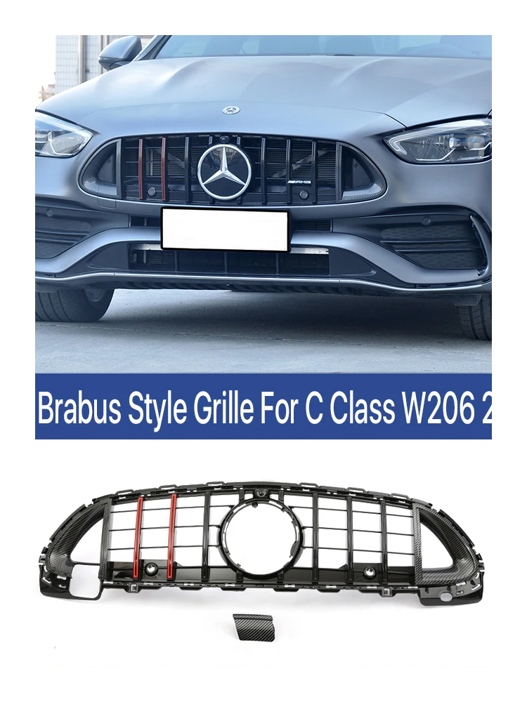 Car Hood Grill Panamericana GT Grille Fit For Mercedes Benz C Class W206 C180 C200 C300 C350 A@M-G Brs Style Grill 2021 2022+
Car Hood Grill Panamericana GT Grille Fit For Mercedes Benz C Class W206 C180 C200 C300 C350 A@M-G Brs Style Grill 2021 2022+