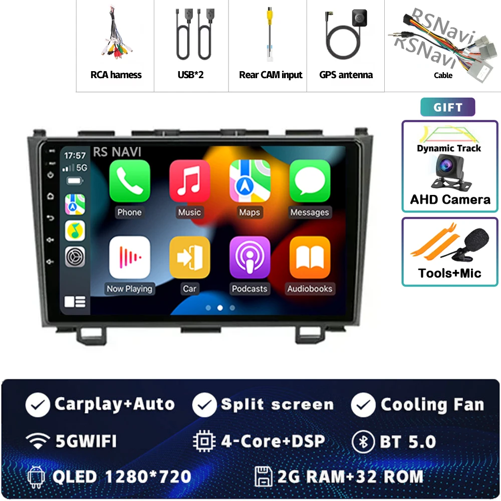 Android 15 для Honda CRV CR-V 2006 2007 2008 2009 2010 2011 Автомобильный радиоприемник с навигацией Мультимедийный плеер WIFI + 4G беспроводной Carplay Auto
Android 15 для Honda CRV CR-V 2006 2007 2008 2009 2010 2011 Автомобильный радиоприемник с навигацией Мультимедийный плеер WIFI + 4G беспроводной Carplay Auto