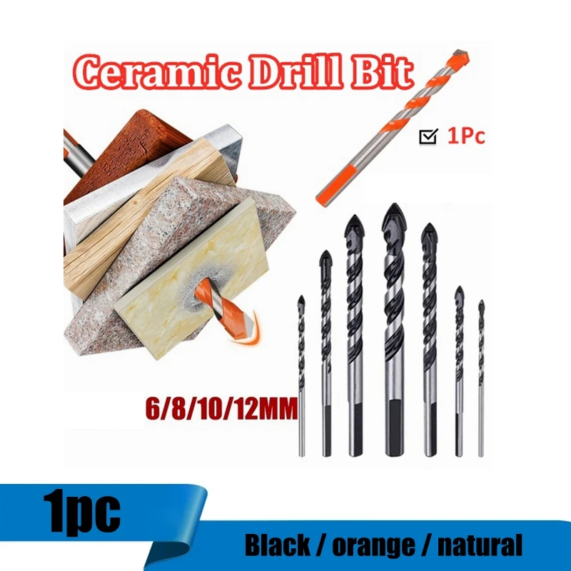 1PC 6/8/10/12mm Multifunctional Glass Drill Bit Triangle Drill Ceramic Tile Concrete Brick Wood Punching Hole Saw Metal Drill
1PC 6/8/10/12mm Multifunctional Glass Drill Bit Triangle Drill Ceramic Tile Concrete Brick Wood Punching Hole Saw Metal Drill
