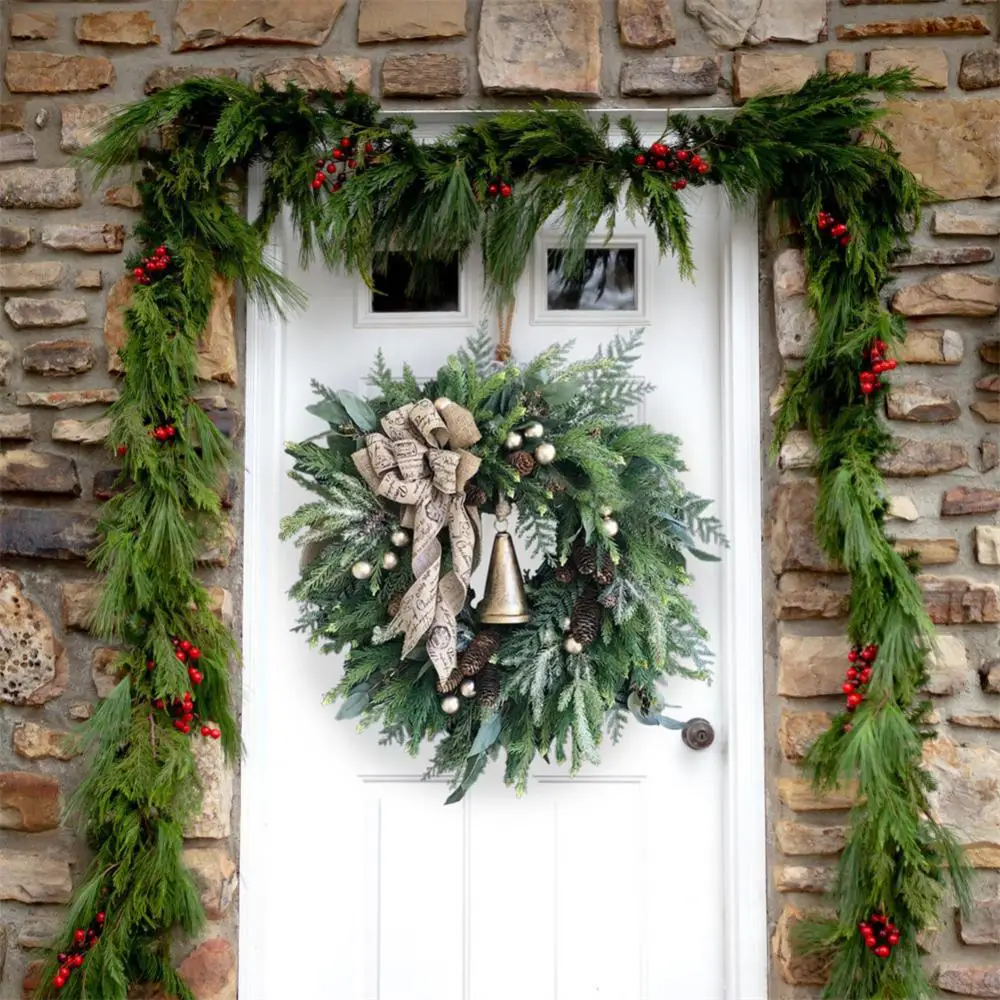 

Christmas Wreath With Christmas Pine Cone Pine Needle Merry Christmas Garlands Decorations Ornaments Noel New Year 2022 Navidad