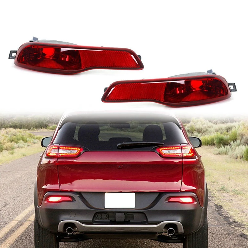 LED Rear Bumper Reflector Cap Rear Fog Light Cover Taillight Shell For Jeep Cherokee 2014-16 68102877AC 68102876AC 
LED Rear Bumper Reflector Cap Rear Fog Light Cover Taillight Shell For Jeep Cherokee 2014-16 68102877AC 68102876AC