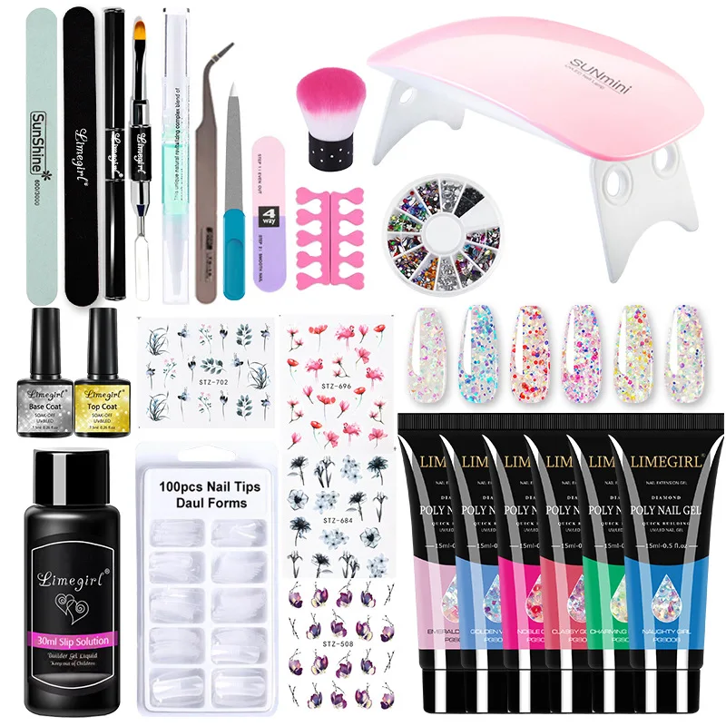 Limegirl Crystal Extension Gel Set Nail Set Tool Mouse Light Nail Brush Collection Gel Nail Polish Set Nail Kit Professional Set
Limegirl Crystal Extension Gel Set Nail Set Tool Mouse Light Nail Brush Collection Gel Nail Polish Set Nail Kit Professional Set