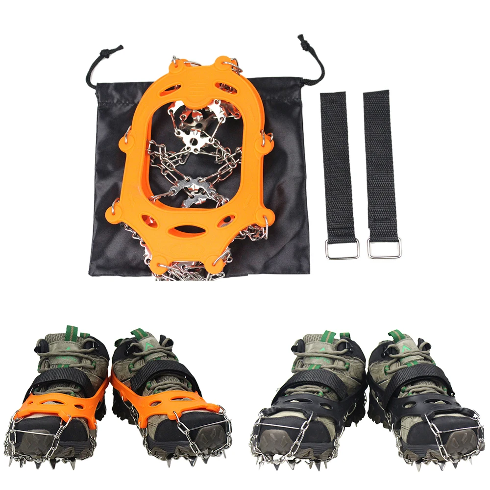 1Pair Ice Crampons Traction Cleats 19 Teeth Anti-slip Climbing Outdoor Ice Claws Snow Gripper Hiking Shoe Boot Grips Chain Spike
1Pair Ice Crampons Traction Cleats 19 Teeth Anti-slip Climbing Outdoor Ice Claws Snow Gripper Hiking Shoe Boot Grips Chain Spike