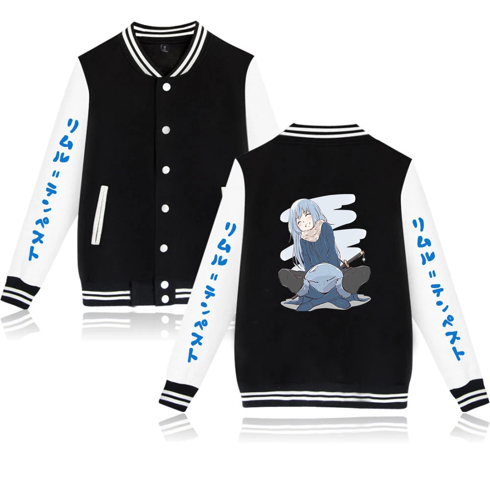 2022 New That Time I Got Reincarnated as a Slime Fashion Baseball Jackets Women Men Long Sleeve Anime Jacket Casual Streetwear
2022 New That Time I Got Reincarnated as a Slime Fashion Baseball Jackets Women Men Long Sleeve Anime Jacket Casual Streetwear