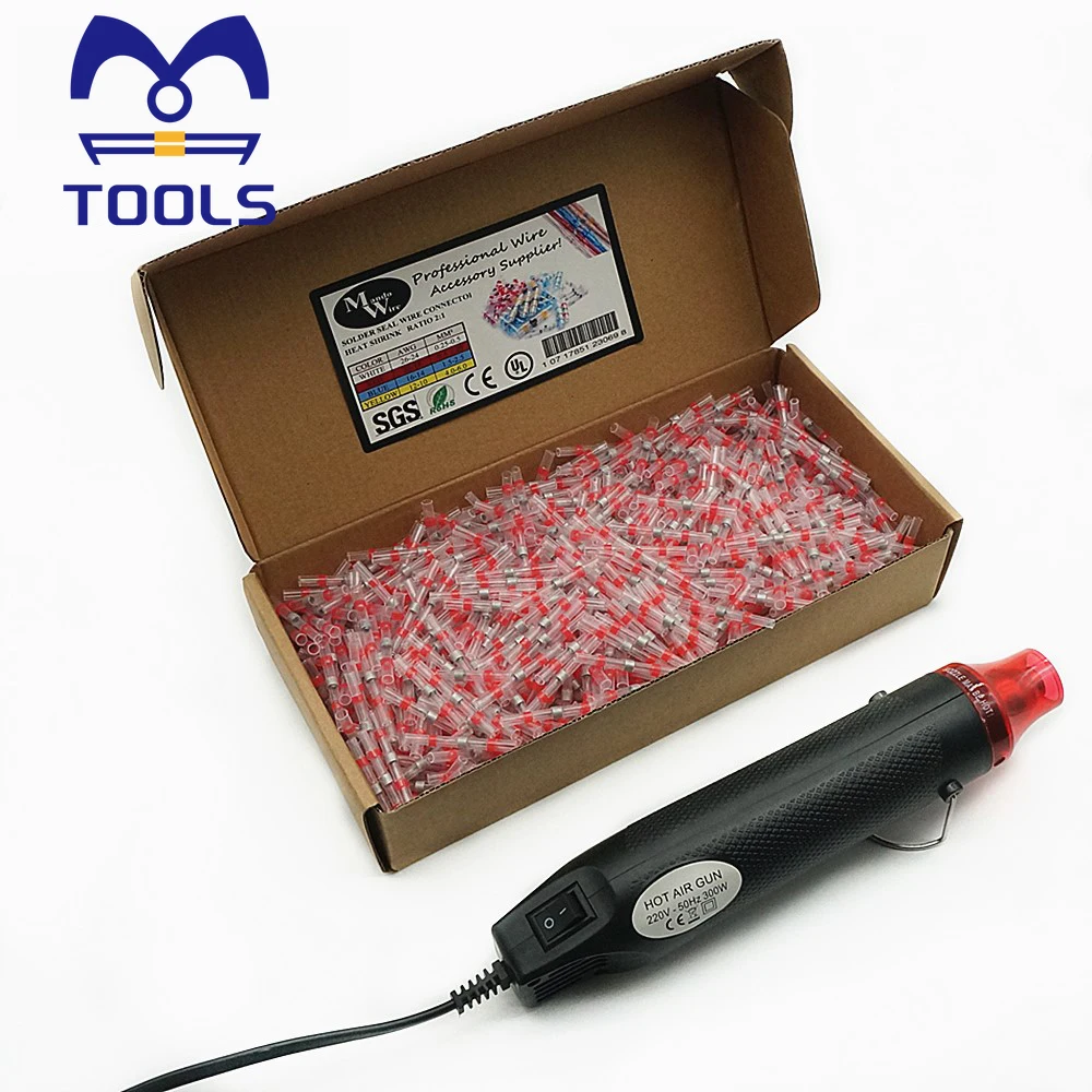 Red Terminals Heat Shrink Soldering Sleeve Insulated Waterproof Electrical Butt Splice Wire Butt Connectors AWG22-18 100-500PCS
Red Terminals Heat Shrink Soldering Sleeve Insulated Waterproof Electrical Butt Splice Wire Butt Connectors AWG22-18 100-500PCS