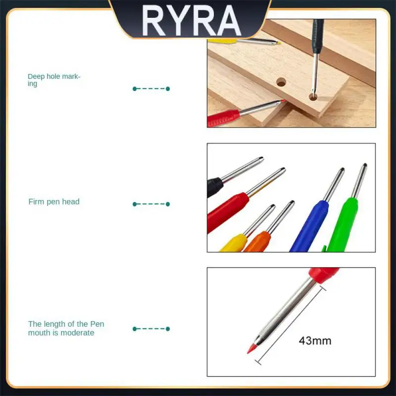 

Creative Mechanical Pencil Professional Deep-hole Carpenters Movable Pen 3 Colors Refill Marker Tools And Gadgets Portable
