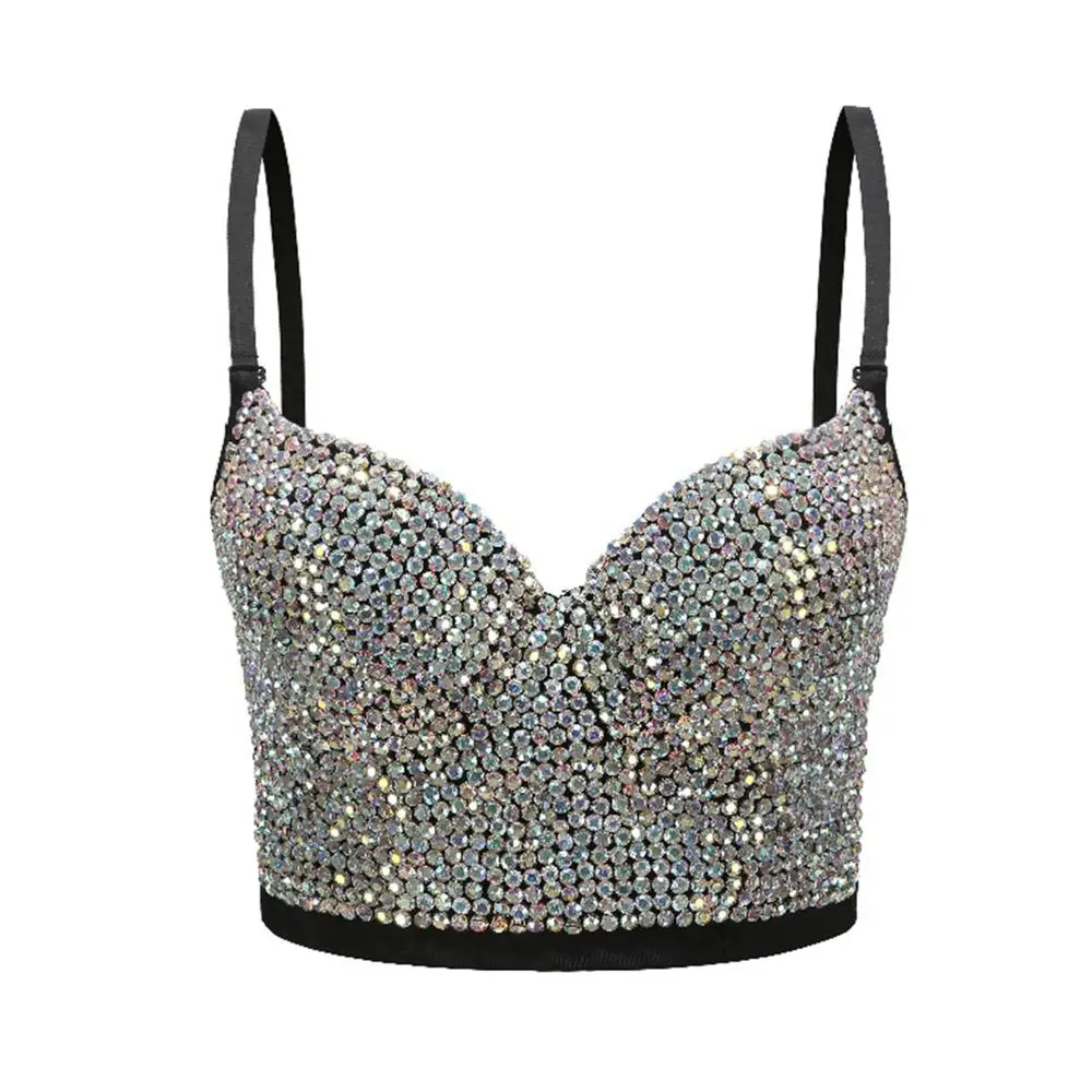 Hand-made Pearls Jewel Diamond Bralet Women's Bustier Bra Wedding Party Corset Cropped Top Vest Plus Size
Hand-made Pearls Jewel Diamond Bralet Women's Bustier Bra Wedding Party Corset Cropped Top Vest Plus Size