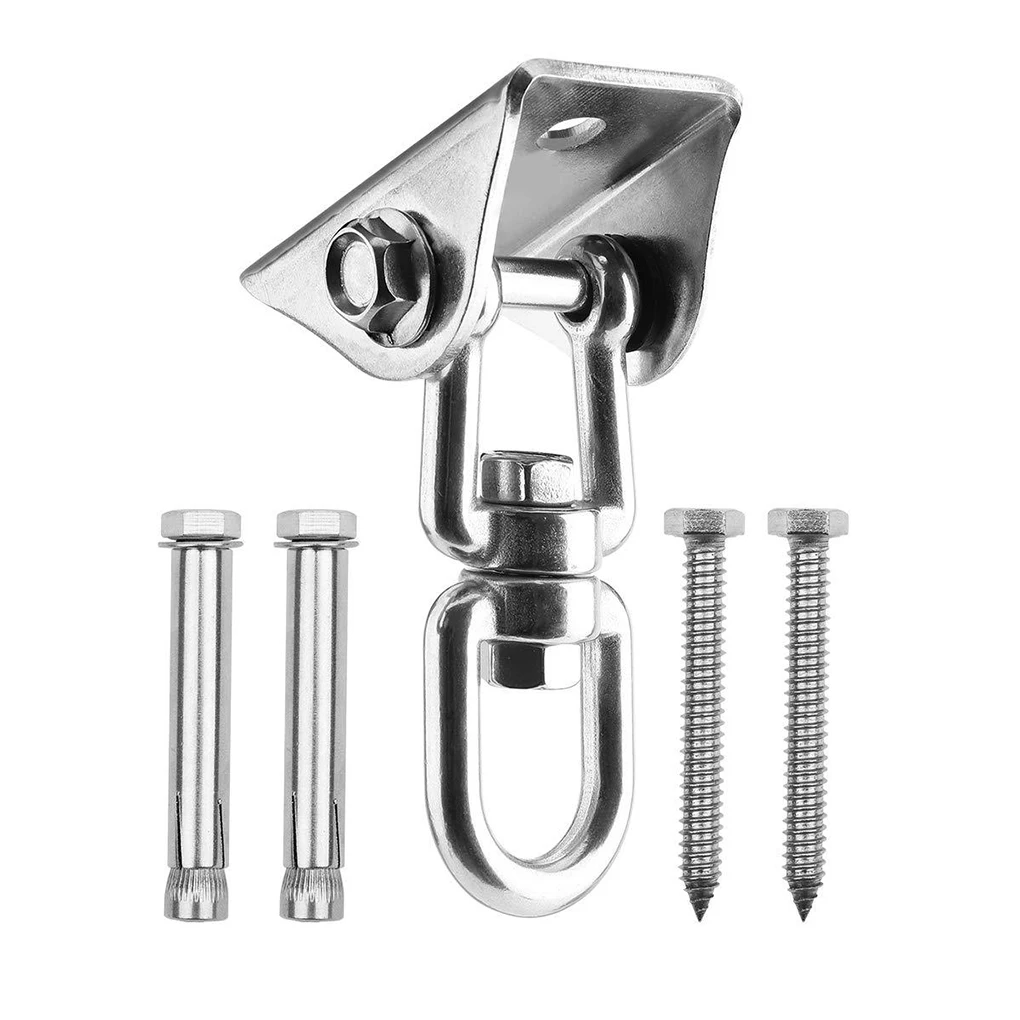 Hammock Buckle 304 Stainless Steel Safety Swing Hanger 360 Rotatable Hanging Hammock Hook with Screws
Hammock Buckle 304 Stainless Steel Safety Swing Hanger 360 Rotatable Hanging Hammock Hook with Screws