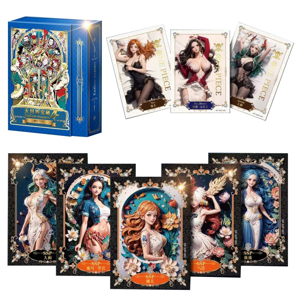 Anime One Piece Original Card 26th Anniversary Endless Treasure Fourth Bomb Luffy Nami Hancock Rare SXR SSP SP Collectible Card
Anime One Piece Original Card 26th Anniversary Endless Treasure Fourth Bomb Luffy Nami Hancock Rare SXR SSP SP Collectible Card