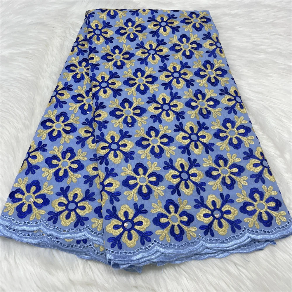 African Lace Fabric 5 Yards High Quality Nigerian Cotton Fabric Swiss Voile Lace In Switzerland For Sewing Women Party Dresses
African Lace Fabric 5 Yards High Quality Nigerian Cotton Fabric Swiss Voile Lace In Switzerland For Sewing Women Party Dresses