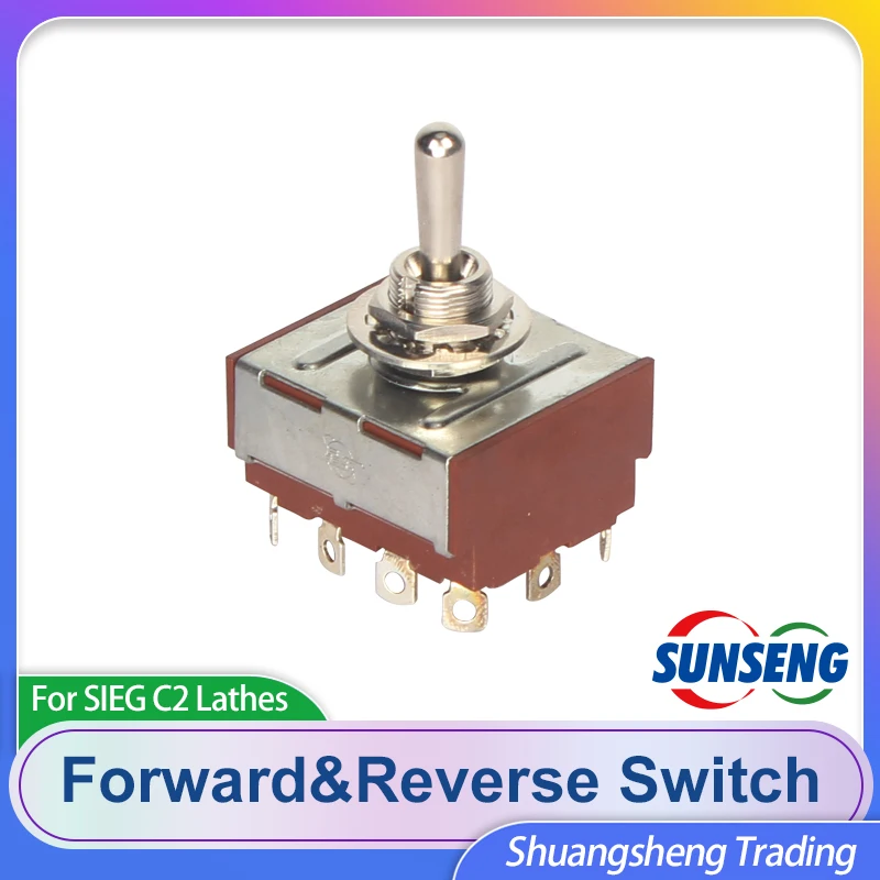 

Changeover Switch KN1-403 Motor Reversing Switch Forward&Reverse Switch For SIEG C2-181 JET BD-6