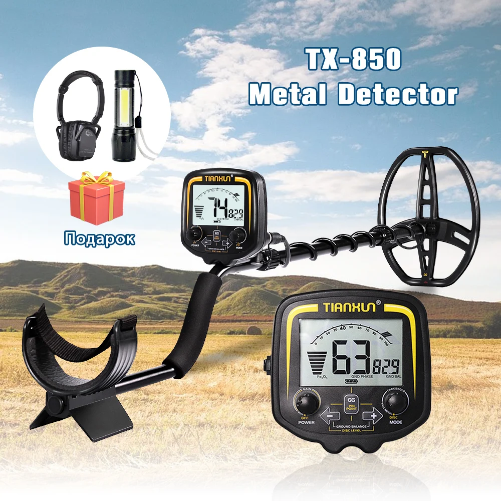 TIANXUN TX-850 Professional Metal Detector Underground Depth 2.5m Scanner Search Finder Gold Detector Treasure Hunter Pinpointer
TIANXUN TX-850 Professional Metal Detector Underground Depth 2.5m Scanner Search Finder Gold Detector Treasure Hunter Pinpointer