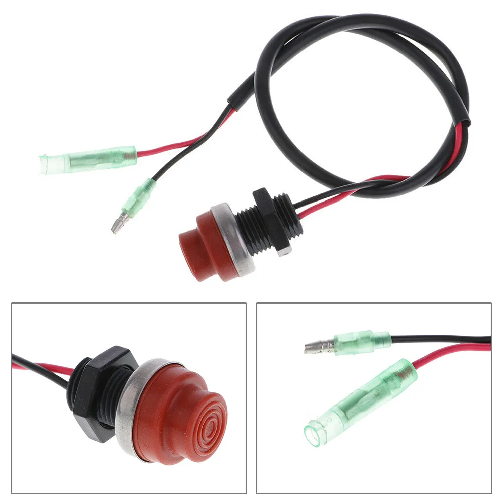 1pc Outboard Engine Start Stop Switch Keyless Push Button Boat Marine Yacht Round Push Button Switch With 45cm/17.72inch Wire.
1pc Outboard Engine Start Stop Switch Keyless Push Button Boat Marine Yacht Round Push Button Switch With 45cm/17.72inch Wire.