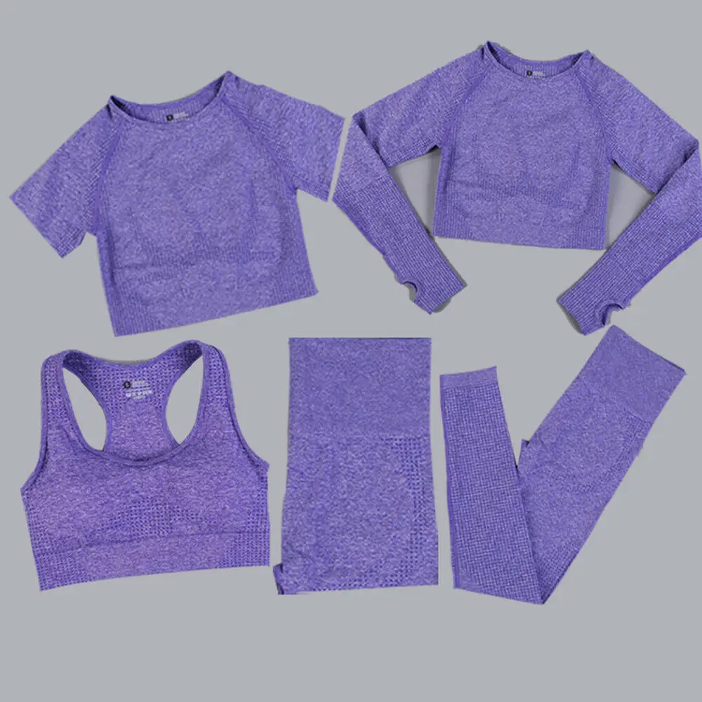 Seamless Women Yoga Set Gym Suits Long Sleeve Crop Top Shorts High Waist Leggings Fitness Clothes Workout Outfit Sport Set
Seamless Women Yoga Set Gym Suits Long Sleeve Crop Top Shorts High Waist Leggings Fitness Clothes Workout Outfit Sport Set
