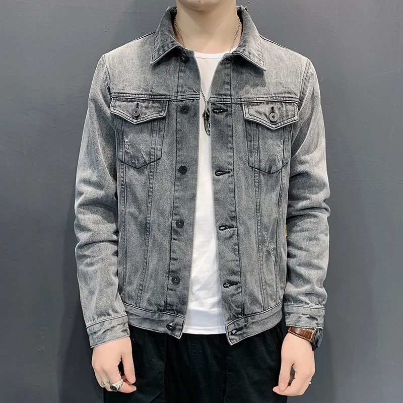 New 2023 Japanese Spring Vintage Denim Jacket Men's Light Blue Lapel Cotton Coat Korean Slim Fashion Casual Plus Size Clothing
New 2023 Japanese Spring Vintage Denim Jacket Men's Light Blue Lapel Cotton Coat Korean Slim Fashion Casual Plus Size Clothing