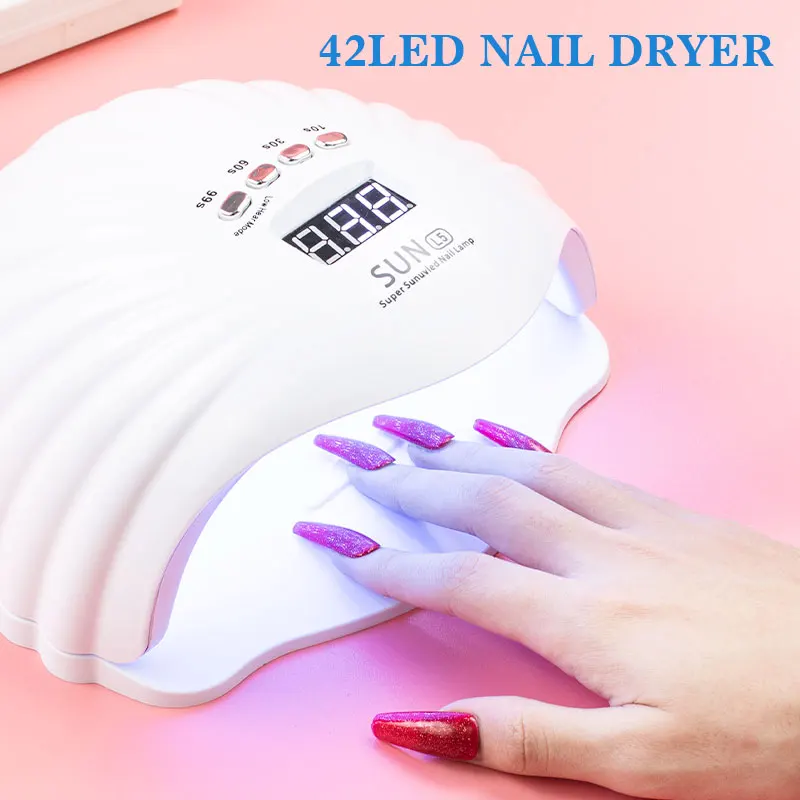 42LED Nail Dryer For Manicure Nail Lamp Fast Curing All Gels With Smart Auto Sensor 4 Timer Setting Salon Use Nail Art Tools
42LED Nail Dryer For Manicure Nail Lamp Fast Curing All Gels With Smart Auto Sensor 4 Timer Setting Salon Use Nail Art Tools