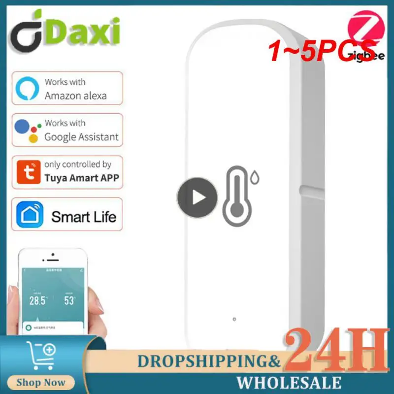 1~5PCS Tuya ZigBee/wifi Smart Temperature And Humidity Sensor Battery Powered Smart Home Security Work With Alexa
1~5PCS Tuya ZigBee/wifi Smart Temperature And Humidity Sensor Battery Powered Smart Home Security Work With Alexa