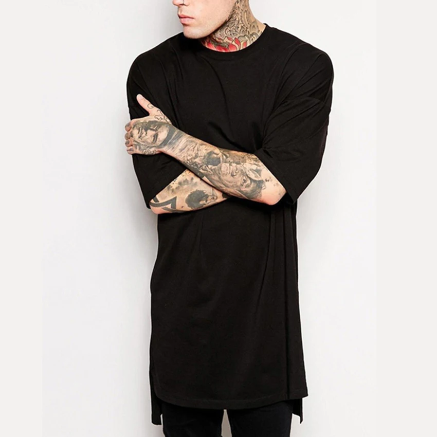 Hip Hop Style Clothing Mens Casual Long Sleeve T Shirt Irregular Hem Extended Length Tees Side Split Solid Streetwear Tops Tee
Hip Hop Style Clothing Mens Casual Long Sleeve T Shirt Irregular Hem Extended Length Tees Side Split Solid Streetwear Tops Tee